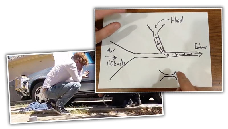 Illustration for article titled Australian Urinators Unveil Advanced New Automotive Urine Management System